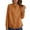 Orange, variant on Women's Loose Fit Long Sleeve Shirts Double Button down Blouse Tops with Design in Lightweight Breathable Linen Blend Fabric for Spring and Summer Seasons Purple M