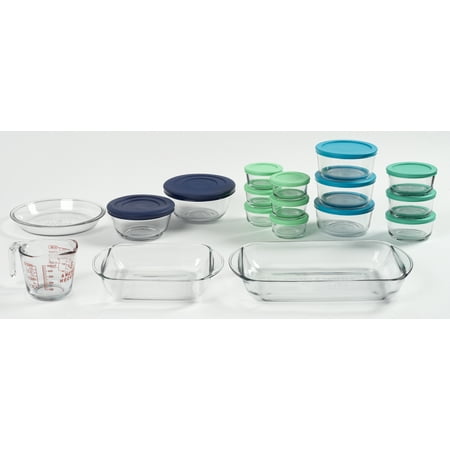 Anchor Hocking Glass Food Storage Containers & Glass Baking Dishes, 32 Piece Set