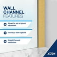 thumbnail image 6 of Aston Sdr996ez-3480 Elyse Xl 80" High X 34" Wide Pivot Frameless Shower Door - Chrome, 6 of 7