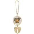 thumbnail image 1 of Coconut Tree Cloud Hammock Beach Car Keychain Angel Wing Pendant, 1 of 4