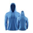 thumbnail image 2 of Camisetas para Hombres Manga Larga Protección Solar SPF 50+ UV Tops Color Sólido Casual Deportes Sudaderas, 2 of 2
