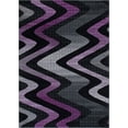 thumbnail image 2 of Handcraft Rugs - Purple/Gray/Silver/Black/Abstract Area Rug Modern Contemporary Zigzag Crisscross Wave Design, 2 of 8