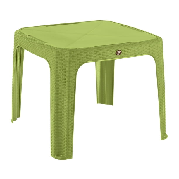 Mesa Rattan Nube Infantil - Verde Lima
