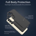 thumbnail image 3 of Allytechgroup Rugged Shockproof Case for Samsung Galaxy A15, Hybrid Hard Shell Anti-Scratch Bumper Phone Case Cover for Galaxy A15 5G, Black, 3 of 8