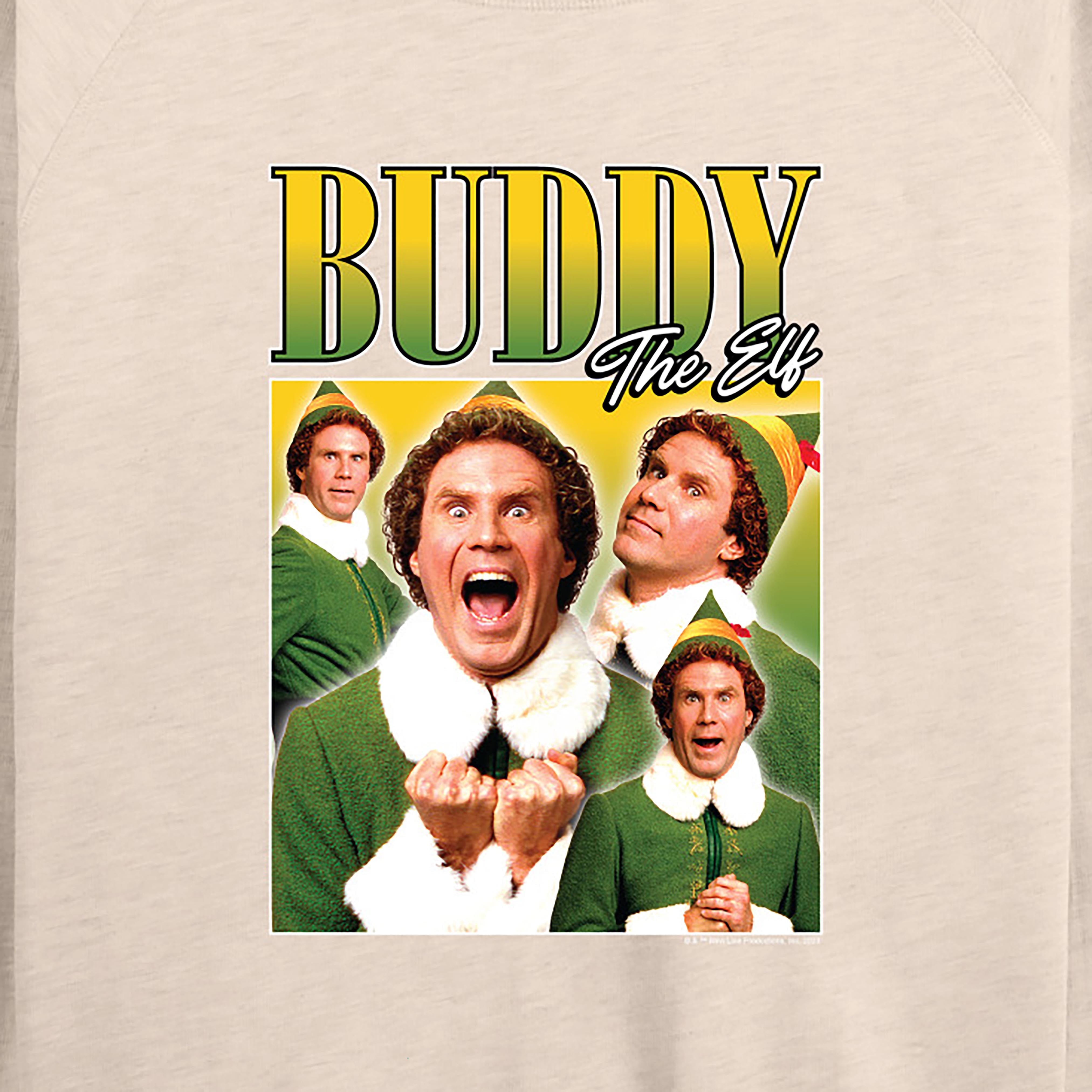 ELF - Christmas Buddy the ELF - Christmas Women's Lightweight French Terry Long Sleeve Shirt