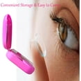 thumbnail image 4 of Erewa 4 Pack Colorful Contact Lens Case Kit with Mirror Durable, Compact, Portable Soak Storage Kit, 4 of 7