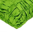 thumbnail image 2 of The HomeCentric Chair Cushion Cover Clover Green Pillow Shams Ruched Patchwork Pillow Shams Pillow Cover Pack of 2 24x24 inch (60x60 cm) Green Square Satin Pillow Shams Patchwork - Dreamy Clover Green, 2 of 3