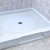 SlipX Solutions White Round Vinyl Non-Slip Bath Mat, 23" x 23"