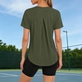 thumbnail image 3 of Betivan Womens Workout Tops Sun Protection Running Pliates Athletic Lightweight Short Sleeve Tops for Women Fitness Clothing, 3 of 9