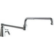 Chicago Faucets 350-Dj24ab Commercial Grade Single Hole Utility Faucet - Chrome
