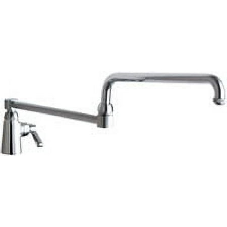 Chicago Faucets 350-Dj24ab Commercial Grade Single Hole Utility Faucet - Chrome
