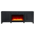 thumbnail image 2 of Evelyn&Zoe Chabot Rectangular TV Stand with 26" Crystal Fireplace for TV's up to 75", Black Grain, 2 of 6