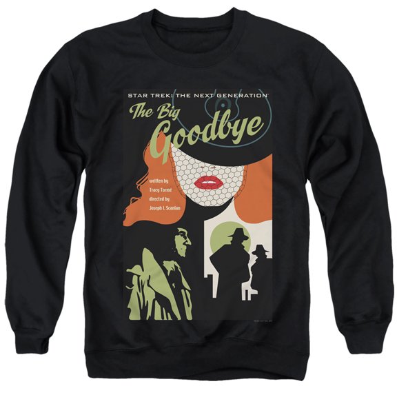 Star Trek Tng Season 1 Episode 12 Adult Crewneck Sweatshirt Black