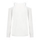 thumbnail image 5 of Camiseta de manga larga con cuello en V para mujer a la moda, blusa holgada con hombros descubiertos y estampado de Feliz Día de San Valentín de otoño Fridja  FKASFK4525, 5 of 5