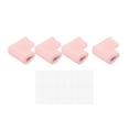 thumbnail image 1 of Esquinas Guardias Borde Protectores, 4 Paquete U Espuma Seguridad Parachoques con Autoadhesiva Cinta Muebles Esquina Mesa Borde Protección, 2.16x1.38x0.315, Rosa, 1 of 5
