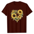 thumbnail image 5 of CCRFTGI Boys Shirts Casual Fashion T Shirt Crewneck Wine Tshirt 2025 Summer Sunflower Graphic Short Sleeve Shirts,Wine 5-7 Years, 5 of 5