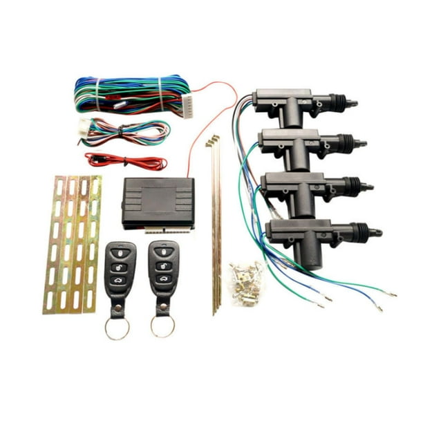 Cerradura de puerta de coche de alta fiabilidad con 2 mandos a distancia y sistema de entrada sin llave. Control remoto T240