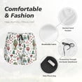 thumbnail image 6 of Picia Frog and Forest Plants Pattern Women's 2 in 1 Athletic Running Shorts High Waisted Workout Casual Gym Sweat Shorts with Comfy Liner Zipper Pockets-Large, 6 of 9