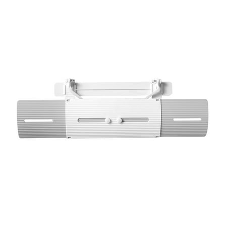

Farfi Home Adjustable Air Conditioner Windshield Wind Baffle Blowing Deflector Cover (White Gray)
