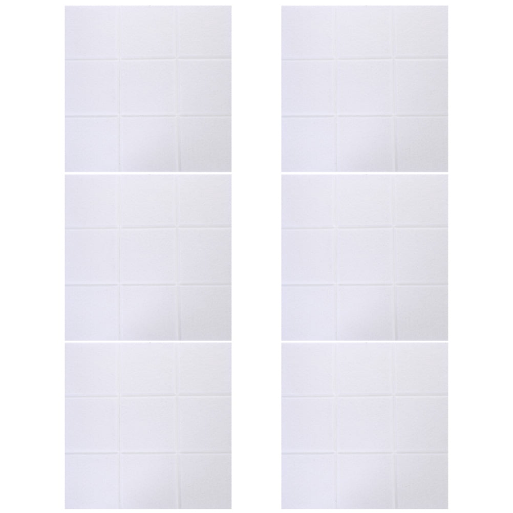IBASETOY 6Pcs Soundproof Wall Panels White Felt Acoustic Panels for Home Decoration Easy to Cut and Install