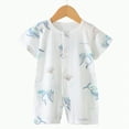 thumbnail image 2 of UAYOTSE Baby Boy Girl Summer Clothes Short Sleeve Palm Romper Jumpsuit Shorts Infant Cute Summer Outfit,Sizes 12-18 Months, 2 of 4