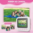 thumbnail image 3 of Contixo Kids KC4 Instant Cámara de Impresión, Cámara Digital HD 1080P con 3 Rollos de Papel y Tarjeta de 32G, Zoom 16X, Juegos y MP3, Edades 3-12, Pink, 3 of 7
