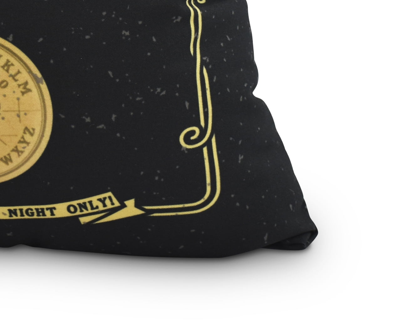 The Psychic Eye 20 Inch Gold/Yellow Halloween Print Decorative Throw Pillow