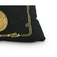 thumbnail image 2 of The Psychic Eye 18 Inch Gold/Yellow Halloween Print Decorative Throw Pillow, 2 of 2