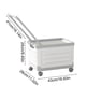 thumbnail image 3 of Caja de almacenamiento con ruedas para sala de estar, carrito plegable, caja para libros, juguetes, aula, ropa, hogar, 3 of 5