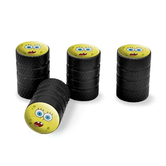SpongeBob Surprise Face Tire Rim Wheel Aluminum Valve Stem Caps