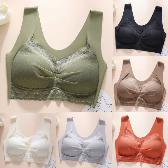 Women's Tube Top Bralette Wireless Gathering, Beautiful Back Strapless Style Lingerie, Thin Breathable Minimizer Banduea, Small Chest Push Up Big Bust Slimming Bra