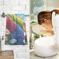thumbnail image 7 of SKYSONIC Rainbow Field Hand Towels 2 Pack, Cotton Bath Towel for Drying Face Hands Body ,Absorbent Lightweight Towels for Bathroom Ktichen Travel Gym, 16"x28", 7 of 7