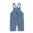 thumbnail image 5 of HUANBAI Suspender Overalls Girls Fleece Kids Toddler Romper Baby Warm Pants Trousers Boy Girls Romper&Jumpsuit Girl romper, 5 of 8