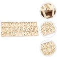 thumbnail image 1 of OULII 130 Pcs Alphabet Wood Chips Creativity Development for Home Decor Items, 1 of 4