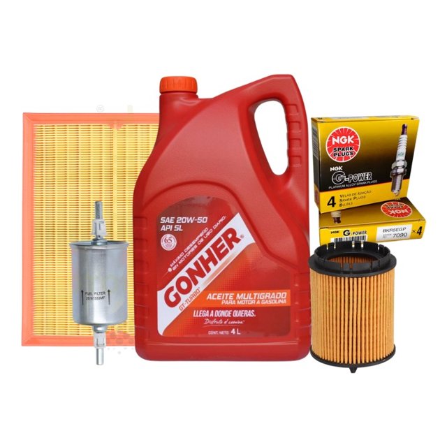 Kit Afinacion Sonic 2012 Al 2018 1.8 20w50 Gonher B.platino