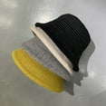 thumbnail image 5 of CoCopeaunts Bucket Hat for Men Dotted Line Sewing Warm Thickened Wool Fisherman Hat Women Leisure Versatile Winter Basin Hat, 5 of 8