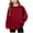 03-Wine, variant on Atogsazn Kids Girls Long Sleeve Sweatshirt Casual Oversized Pullover T-shirt Summer Loose Fit Tops Clothing 03-Orange 12-13 Years Fashion
