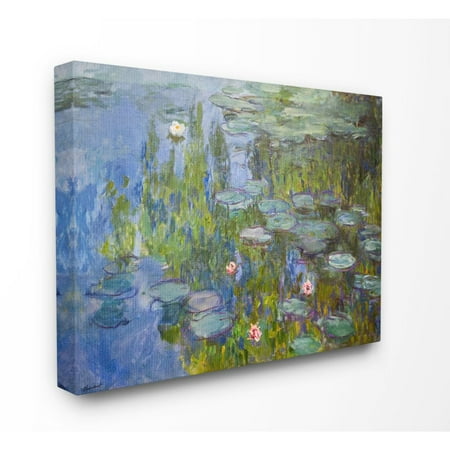 Wall Painting Artists The Stupell Home Decor Collection Monet Impressionist Lilly Pad Pond Painting Canvas Wall Art ()