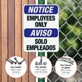 thumbnail image 4 of Bilingual Employees Only Sign, OSHA Sign, 18x24 Reflective Aluminum EGP, 4 of 8