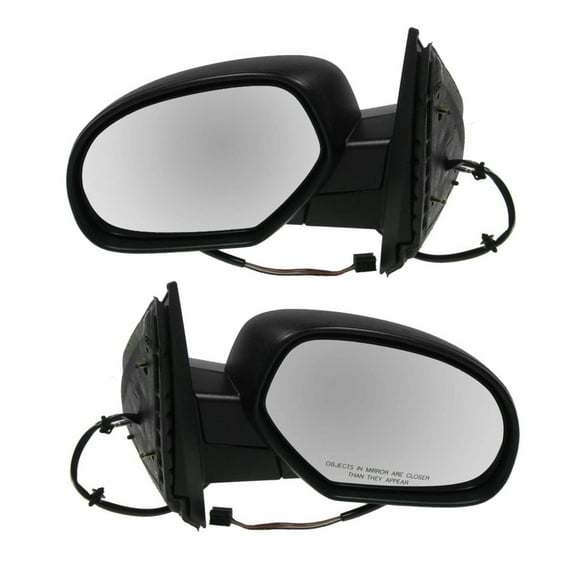 TRQ Side View Mirrors Power Heated Textured Black LH & RH Pair Set for Chevy GMC MRA04939 Fits select: 2007-2014 CHEVROLET SILVERADO, 2007-2014 CHEVROLET TAHOE