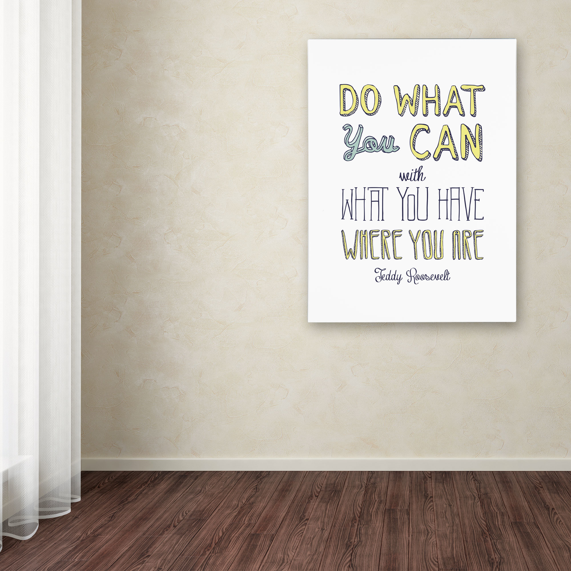 Trademark Fine Art "Do What You Can III" Canvas Art by Megan Romo