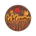 thumbnail image 2 of BKER Autumn Door Sign Welcome Sign Pumpkin Maple Leaf Door Sign For Fall Front Door Farmhouse Outdoor Home B, 2 of 5