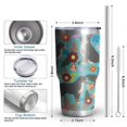 thumbnail image 6 of 30oz Bernese Mountain and Flower Tumblers Stainless Steel Tumbler with Lid and Straw,Vacuum Insulated Double Wall Travel Tumbler Cups Mug with Cleaning Brush for Coffee,Tea, 6 of 7