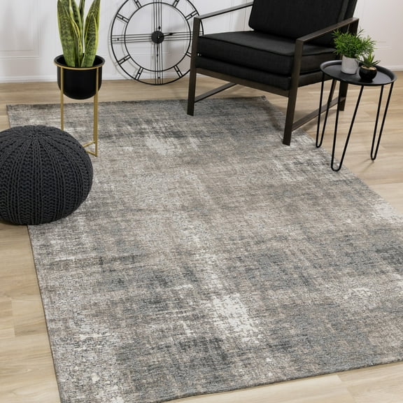 Rug Branch Modern Organic Grey Indoor Area Rug - 8' x 11'