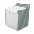 thumbnail image 2 of Retro Washer Cover, Geometrical Pattern with Curved Look Shapes with Lines in Pastel Tones, Washroom Decor with Dust Protection, 29" x 28" x 40", Night Blue and Cream, by Ambesonne, 2 of 3