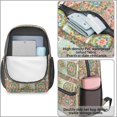 thumbnail image 4 of Pioneer Flower Floral Print Pattern 17" School Backpacks for Teens,Waterproof Oxford Fabric,S-Shape Padded Straps for School,Travel,Hiking,Camping, 4 of 6