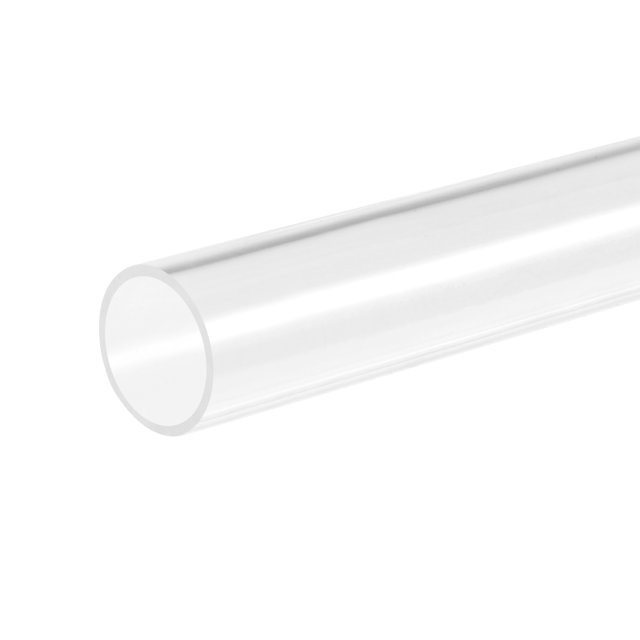 Unique Bargains Tube Rond en Acrylique Rigide Transparent 31mm ID x 35mm OD x 305mm Lot de 2
