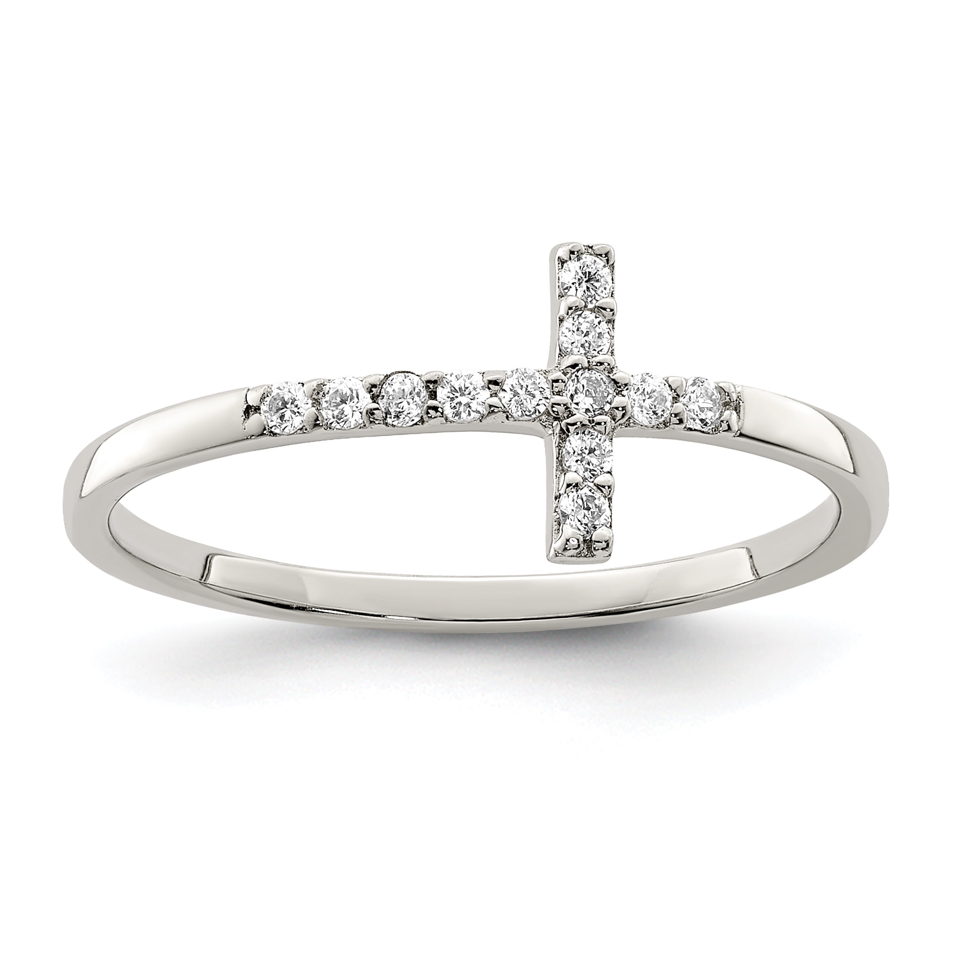 sideways princess cut engagement ring