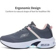 thumbnail image 4 of JOYFON Womens Walking Shoes with Arch Support | Orthotic Sneakers for Plantar Fasciitis Foot Heel Pain Relief | Tennis Running Shoes GrayPink Size 11, 4 of 7