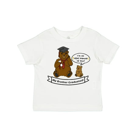 

Inktastic I m So Very Proud of You-My Brother Graduated Bears Gift Toddler Boy or Toddler Girl T-Shirt